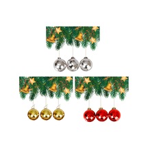 Yılbaşı Çam Ağacı Süsü Kırmzı - Gold - Gümüş 4 Cm 18'li