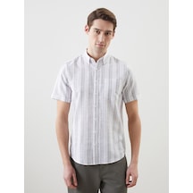 Lcwaıkıkı Classic Yeşil Regular Fit Erkek Dokulu Gömlek