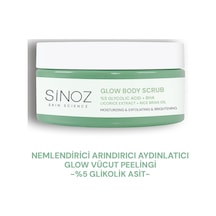 Sinoz Nemlendirici Arındırıcı ve Aydınlatıcı Glow Vücut Peelingi %5 Glikolik Asit 200 G