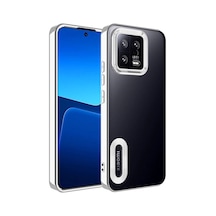 Zore Mi 13 Kılıf Kamera Korumalı Logo Gösteren Ogaa Omega Kapak - Gümüş