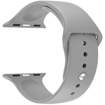 Akıllı Saat Silikon Kordon 42/44 Mm Gri Evimdeyokyok