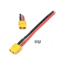 Xt30 Erkek Lipo Pil Şarj Kablosu 10 Cm 14 Awg 2,5 Mm²