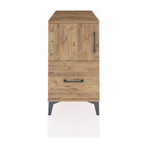 Kronos Komodin 2 Raflı Tek Çekmeceli Tek Kapaklı 44x59x80 Çam-çam Atlas Çam