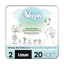 Sleepy Bio Natural Premium Plus Hijyenik Ped Uzun 20 Adet Ped
