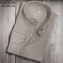 Linen Keten Hafif Kumaş Uzun Kollu Vizon Erkek Gömlek Regular Kalıp -10042 Vizon Linen Keten Hafif Kumaş Uzun Kollu Vizon Erkek Gömlek Regular Kalıp -10042 Vizon