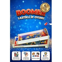 Boomer Lastikli Ahşap Hedef Vurma Ve Puan Toplama Oyunu 6 Top Hediyeli Oyuncak Seti