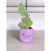 Şükür Sebebim Temalı Anneler Günü Anneye Ve Eşe Özel El Yapımı Hediye Saksı Çiçeksiz Model 61