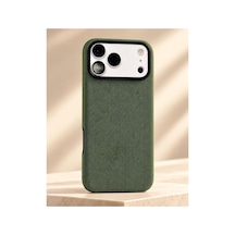 Phone 17 /18 Pro Uyumlu Dokulu Kumaş Kılıf Kamera Korumalı Şık Tasarım Forest Green - 936039912 Forest Green