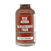 Mr.hobby Ewc-03, 40 Ml. Weathering Color Stain Brown Eskitme Maket Boyası Standart