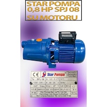 0,6 Kw 0,8 Hp 2900 D/d 3,6 A. Su Motoru 220 V/50 Hz Termistör Korumalı Pompa