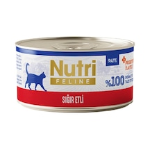 Nutri Feline Adult Pate 70gr Sığır Etli 6 Adet Yaş Yetişkin Kedi Maması