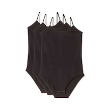 20st 3 Adet İp Askılı Kadın Çıtçıtlı Body Siyah 13-2010