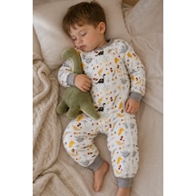 Babyhola 2.5 Tog Yorgan Gerektirmeyen Kalın Elyaf Dolgulu Çocuk Uyku Tulumu Pamuk Astarlı Unisex 6020 Siyah