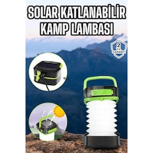 Güneş Enerjili Led Lamba Kamp Lambası Katlanabilir Lamba Usb Şarjlı Antrasit 45901646