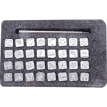 Rogfer Er058 32'si 1 Arada Deri İngiliz Punch Hint Tarzı Baskı Deri Oyma Araçları