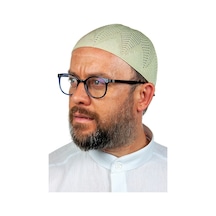 Berra Çelik Örme Dantel Namaz Takkesi F.Yeşili 1 Adet