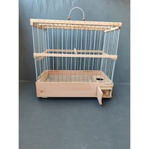 Çotanaklar Kafes Ahşap Tel Geçme Izgaralı Kafes 28 x 27 x 17 CM