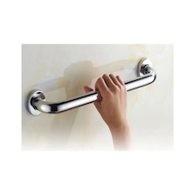 Krom Renkli Banyo Tutamağı Tutacağı Engelli Tutunma Barı 25 Cm - 628107611 Diğer