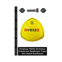Premium Trıck-20 Kaleci Çalıştırma Reaksiyon Topu Sarı-siyah Kondisyon Sarı - Siyah