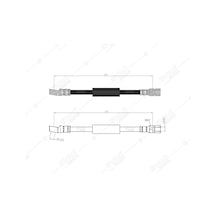 SVAC 300115 Ön Fren Hortumu Opel Vectra A 88-95 Ascona C 85-88 Astra F 91-98