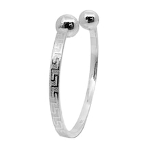 Oya Silver Çift Toplu Ayarlanabilir Gümüş Grek Desen Bilezik Blk-p9l-2xhu Oya Silver Çift Toplu Ayarlanabilir Gümüş Grek Desen Bilezik Blk-p9l-2xhu