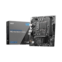 Msı Pro H610m-e Ddr4 3200mhz 1xvga 1xhdmı 1xm.2 Usb 3.2 Matx 1700p 12. / 13. Ve 14. Nesil İşlemci Uyumlu