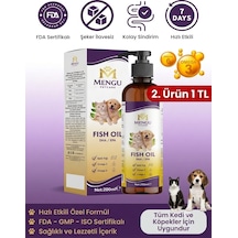 Fish Oil - Kedi Ve Köpekler İçin Balık Yağı Omega 3-6 Epa Dha Norveç Somon Yağı Bağışıklık Desteği