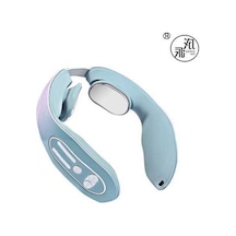 Novahub Boyun Akupunktur Noktaları Lenf Masaj Cihazı Akıllı Boyun Masajı Sıcaklıklı Mavi