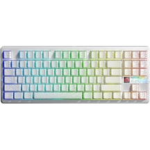 Aula F87 Pro V2 Mekanik Rgb Tkl Star Vector Switch Kablosuz Makrolu Hot Swap Klavye Desenli Beyaz
