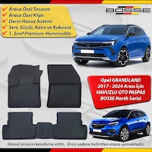 Opel Grandland Paspas Araca Özel 2017 - 2023 Arası İçin Derin Havuzlu Paspas Bosse North Serisi