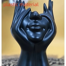 Chuangyinshop Siyah 12 Aylık Kullanım Özel Yaratıcı Vücut Makyaj Fırçası Kabı Hafif Düşmeyen Tasarım Siyah