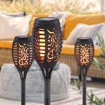 Powermaster 12 Ledli Ip65 Alevli Solar Bahçe Aydınlatma Kutulu 2'