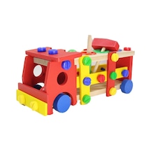 Torutoys Ahşap Sök Tak Kamyon Tak Çak    Oyun Seti