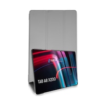 Samsung Galaxy X200 Tab A8 10.5 Kılıf Tablet Smart Kılıf - Gri Arka Kapak
