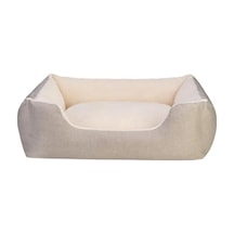Ekru Renkli Büyük Köpek Yatağı 85x105 Cm Açik Mavi