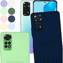 Xiaomi Redmi Note 11 4G Kılıf Kamera Korumalı Mat Ultra İnce Kapak