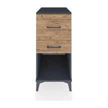 Kronos Komodin 2 Çekmeceli 44x59x96 Antrasit-çam Antrasit