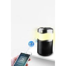 Thentech Taşınabilir Fener Ve Kablosuz Bağlantılı Güçlü Sesli Hoparlör Speaker Bluetooth Taşınabilir Hoparlör Siyah
