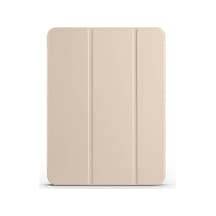 Apple İpad Tablet İle Uyumlu Tablet Kılıfı Smart Cover Uyku Modlu Standlı Arkası Sert Şeffaf Kapak Gold, İpad Pro 11 2024