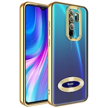 Redmi Note 8 Pro Şık Tasarımlı Ve Parlak Omega Premium Silikon Kılıf Gold