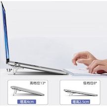 Evden Çalışma Günlük Kullanım Ofis Eşyası Ergonomik Katlanabilir Plastik Kaymaz Laptop Standı 2 Adet