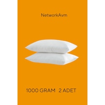 2 Adet Classic Yastık Beyaz 1000 Gram Beyaz