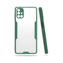 Newface  Samsung  Uyumlu Galaxy M51 Kılıf Platin Silikon - Yeşil