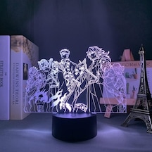 Goldenqian Denaon Slayer Anime 3d Erkek Için Gece Lambası 16 Renk Kız Odası Dekor Illusion Led Lamba Usb Manga Kimetsu Hiçbir Yaiba Şekil Uygun Çocuklar Hayranlar Yılbaşı Hediyeleri Gx58er Siyah