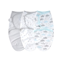 Yifomall Renkli Desenli Pamuk Bebek Battaniyesi - Su3007 Model 65x51cm Çok Renkli