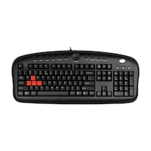 A4 Tech Kb-28g, Siyah, Usb Kablolu, Türkçe Q, Multimedya Klavye