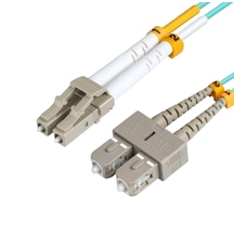 10m Sc/pc-lc/pc Om3 10g/40g Duplex 50/125 Fiber Optik Cable Lszh