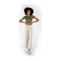 Alexandergardı Bisiklet Yaka Crop T-shirt B24-326a 001