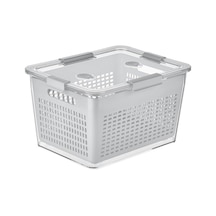 Selka Home - Lavin 7 Litre Açık Gri Saklama Kabı Sku: Smg8690010217288