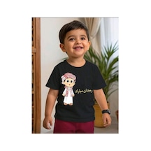 Stil X Ramazan Bayramı Baskılı Erkek Çocuk Tshirt, %100 Pamuklu Kumaş Siyah-3